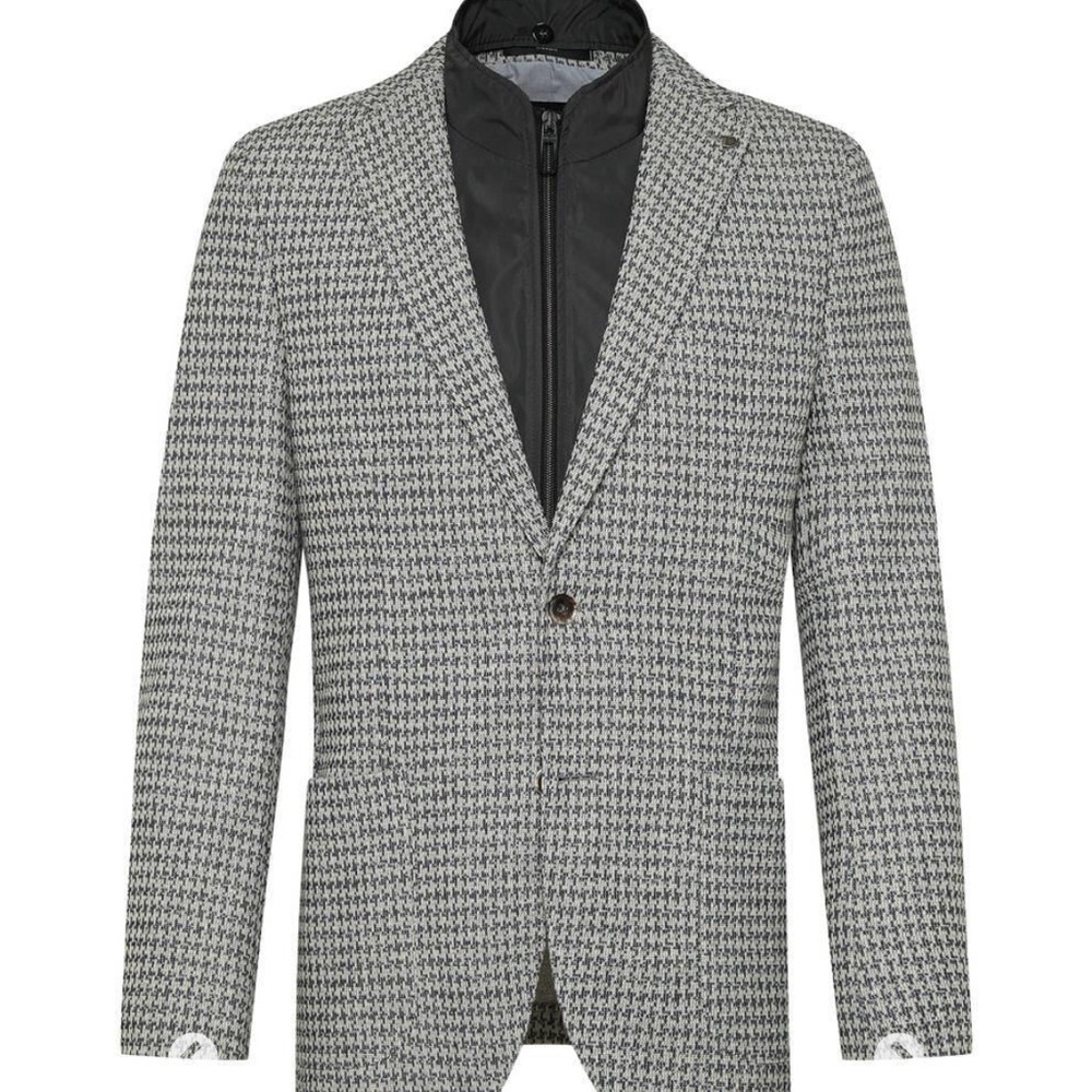 NWOT Slim fit houndstooth jacket by Digel